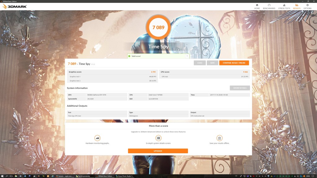 3DMark TimeSpy 8700K
